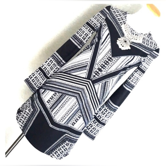 chinese dress ladies H&M Zebra Long-sleeve Mini Shirt Dress main image 1